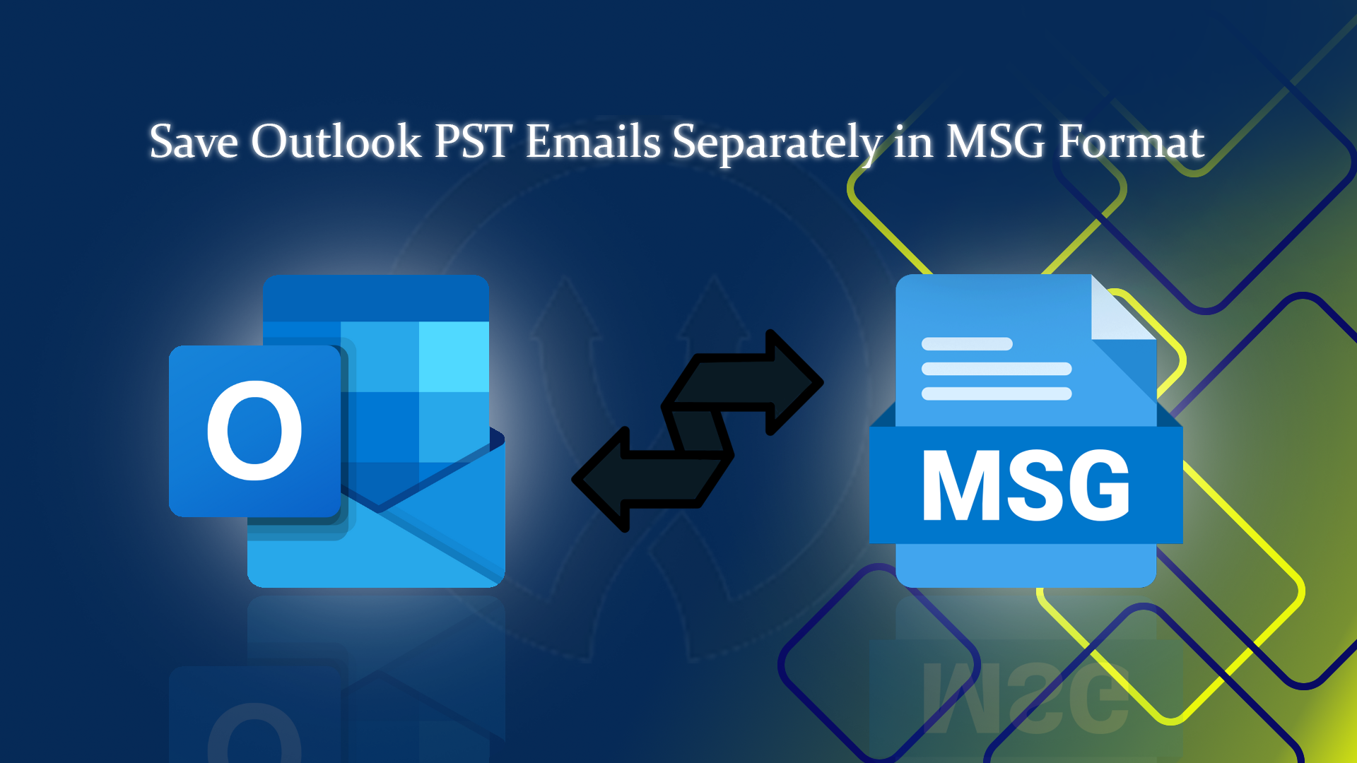 save outlook pst emails separately in msg format