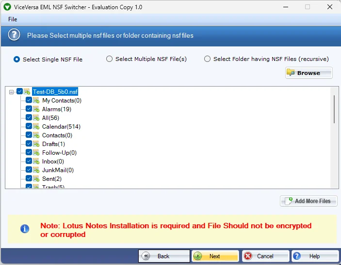 nsf file preview