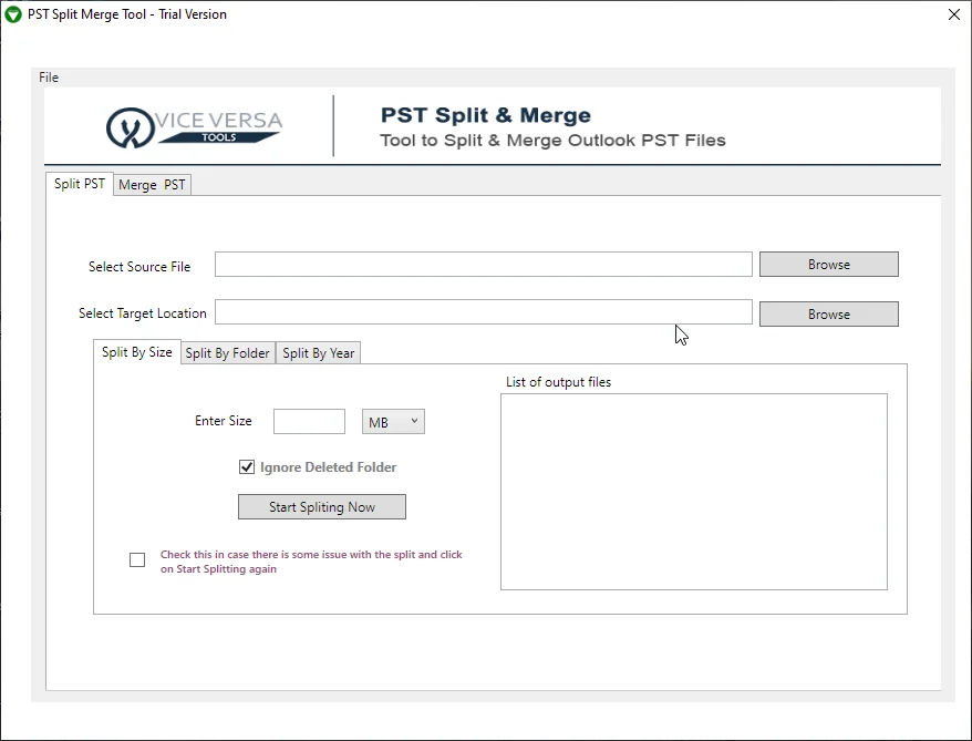 ¿Cómo fusionar y dividir archivos PST?